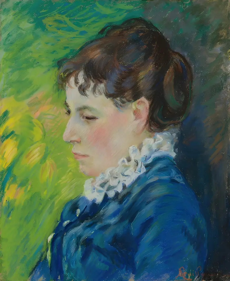 A portrait of the artist's wife by Armand Guillaumin.