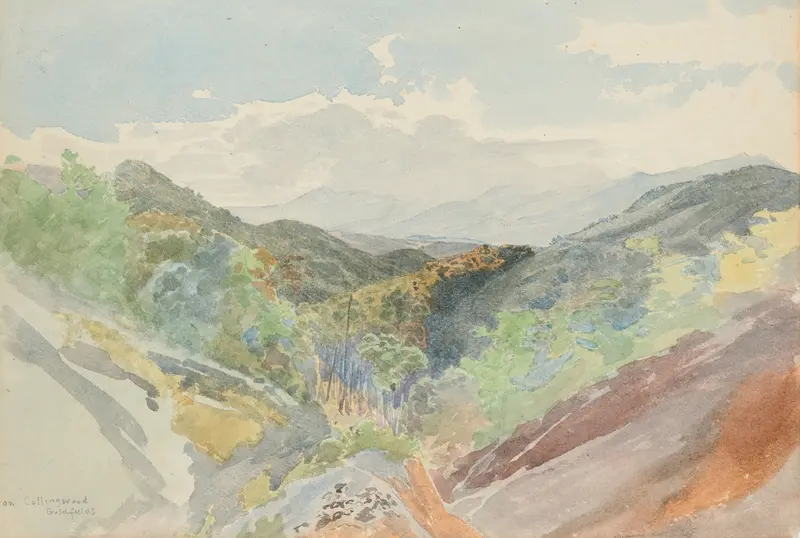 On Collingwood Goldfields by James Crowe Richmond, realism landscape