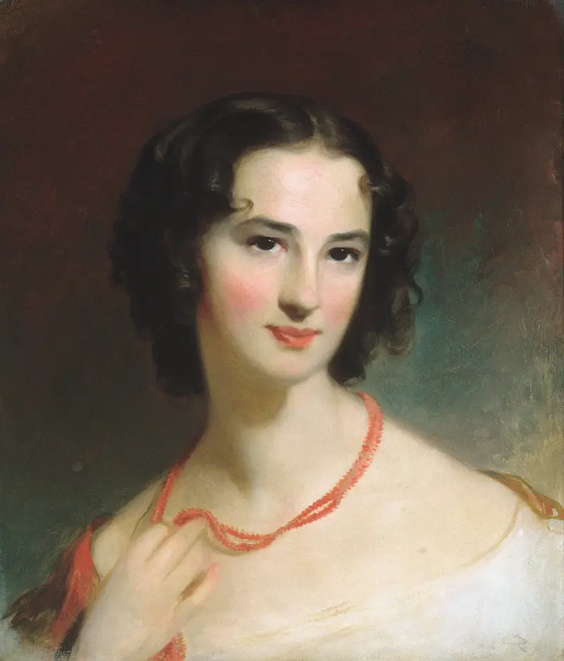 A portrait of Mrs. James Montgomery, Jr. by Thomas Sully.