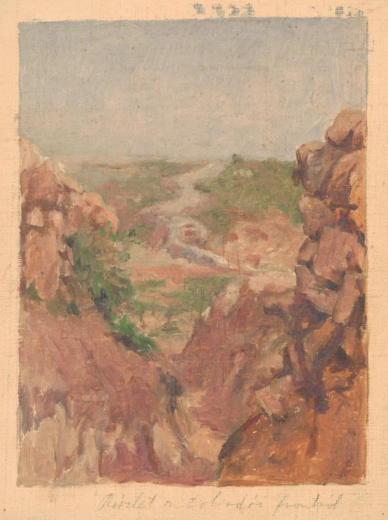 Expressionism artwork by Dezider Czölder, From Italian Front V, depicting a historical scene of silence during war.