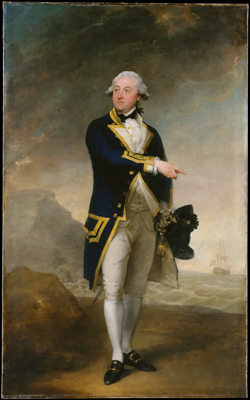 Portrait of Captain John Gell by Gilbert Stuart.
