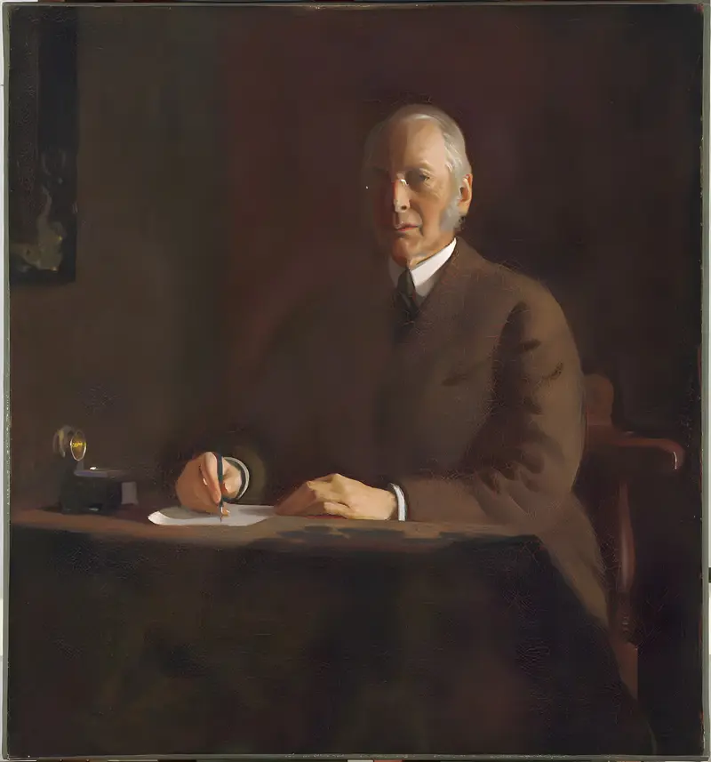 Portrait of Charles William Eliot by Charles Sydney Hopkinson, oil on canvas