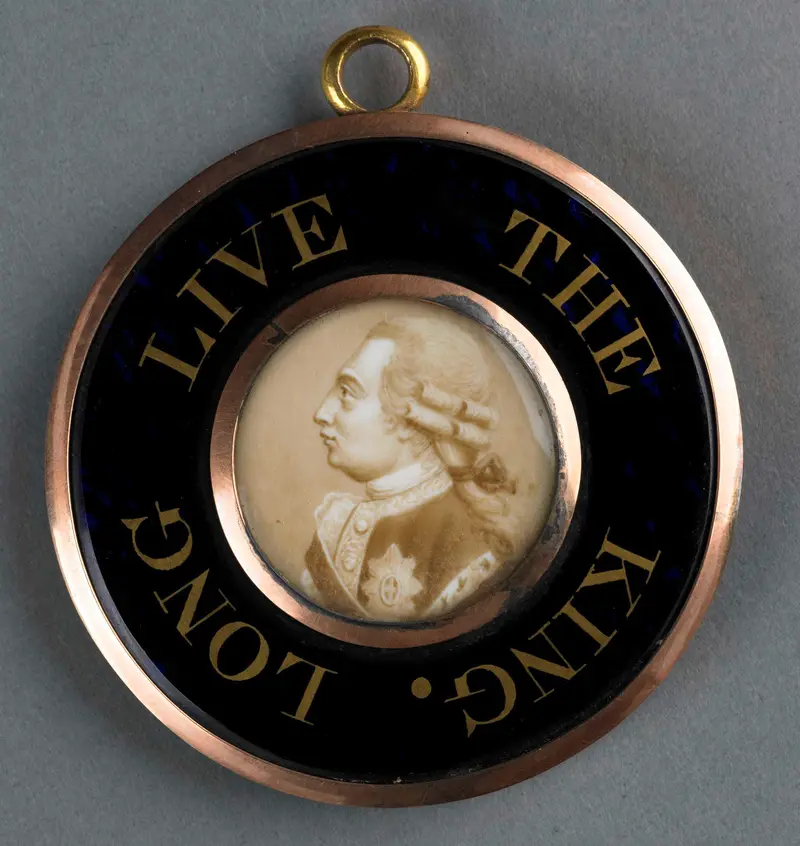 Portrait of King George III in ivory, Unknown Artist
