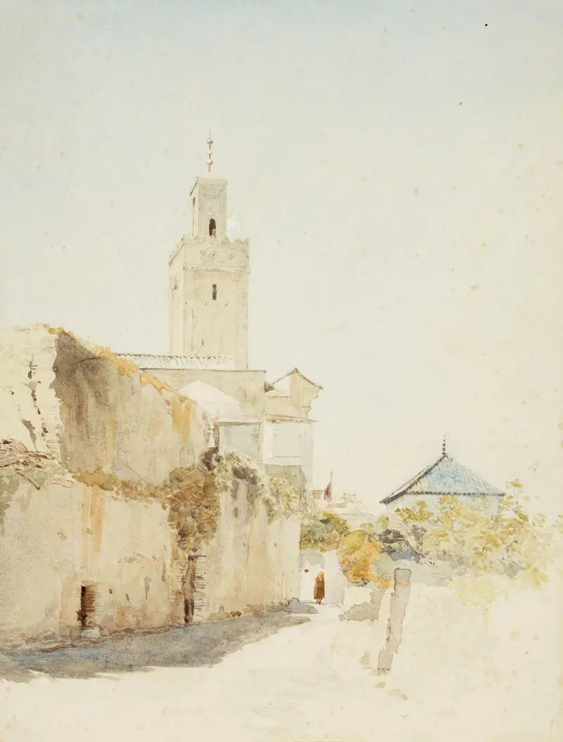 Mosque at Tlemcen by James Crowe Richmond, Islamic Art, 1875