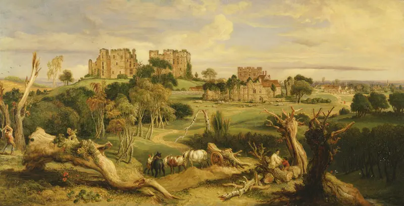 Kenilworth Castle landscape by James Ward, oil on canvas