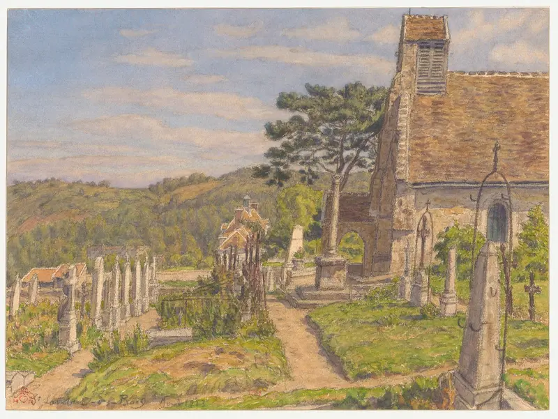 Post-Impressionism landscape by Henri Rivière, featuring muted colors.