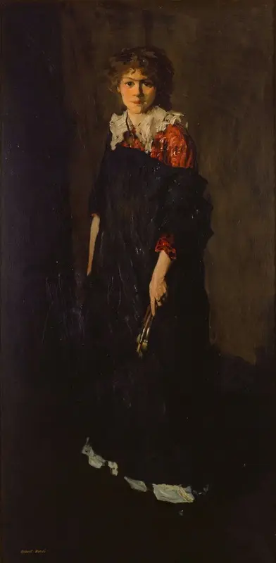 A portrait of Miss Josephine Nivison by Robert Henri.