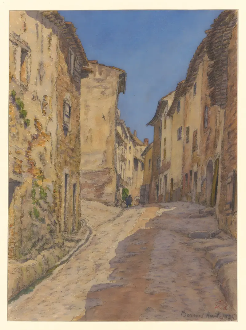 Landscape by Henri Rivière, Post-Impressionism, featuring light reflections on water.