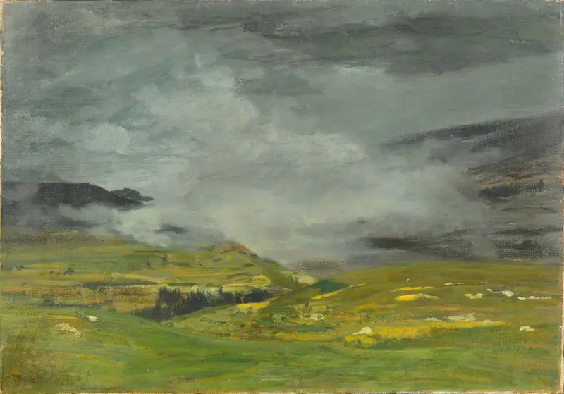 Landscape after a storm, oil painting by Beppe Ciardi