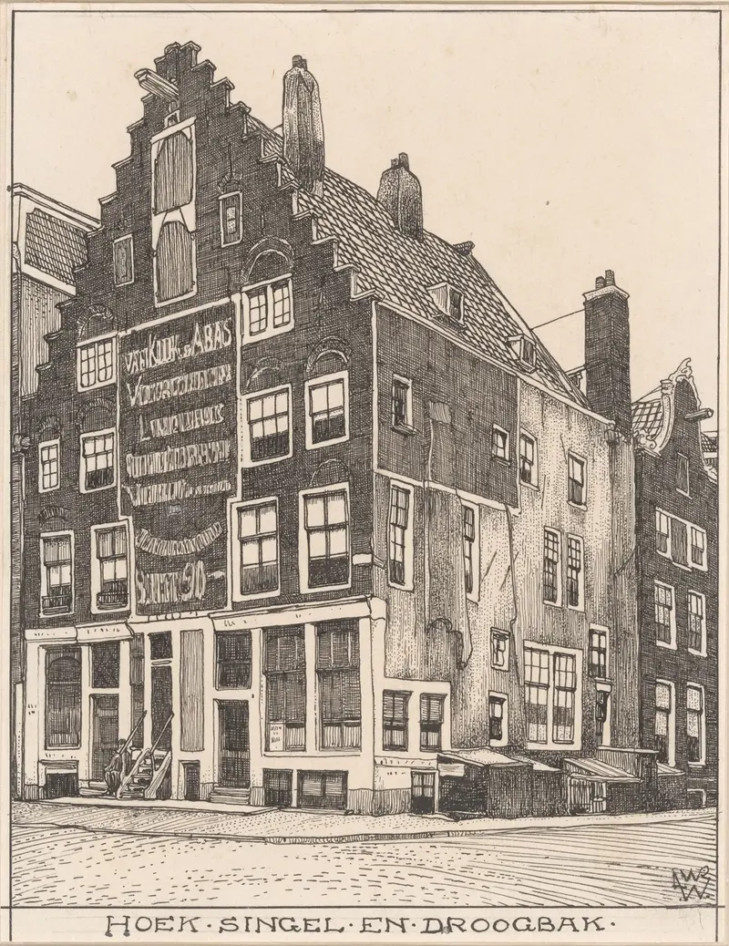 Architecture of Het Spaanse Huis, oil on canvas by Willem Wenckebach