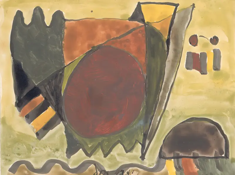 Arthur Dove's 'Untitled (Centerport)' captures a serene landscape with abstract forms.