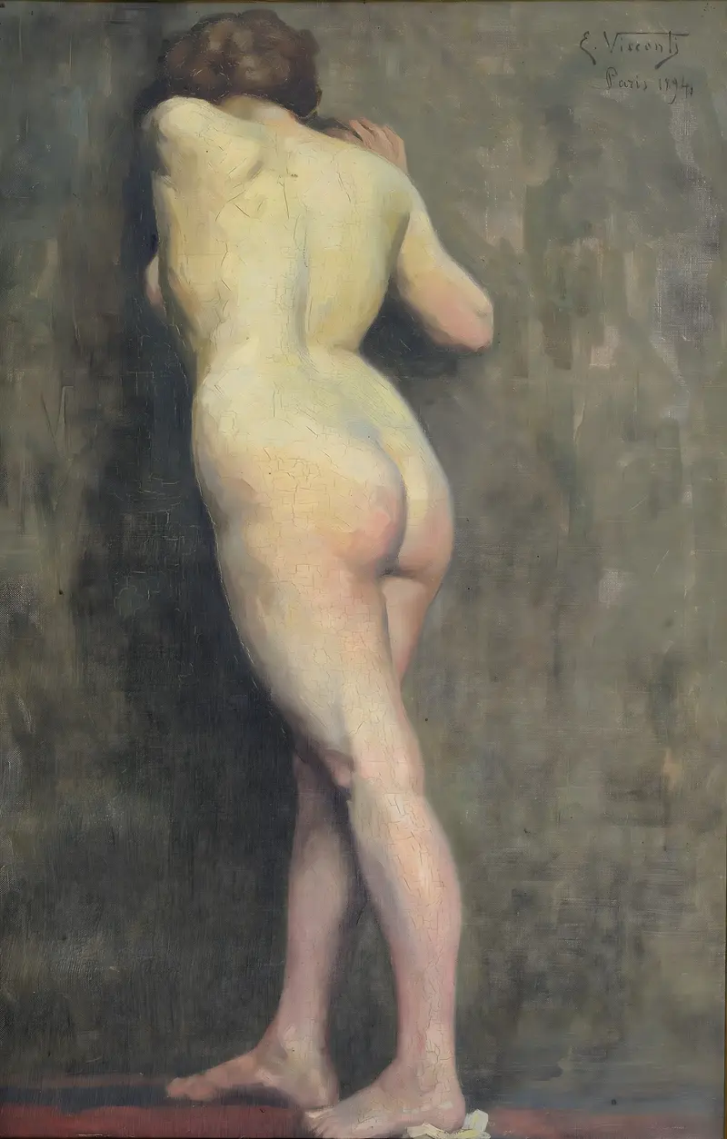 A woman seen from behind, embodying the essence of femininity.