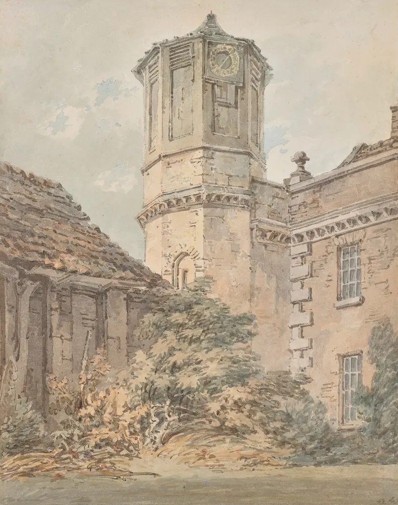 Brooke House, Hackney, London; Dr Monro’s private Asylum, oil painting by Joseph Mallord William Turner