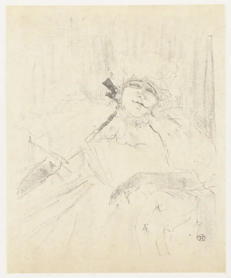 Henri de Toulouse-Lautrec's 'Chanson ancienne' captures a lively scene with vibrant colors and expressive figures.