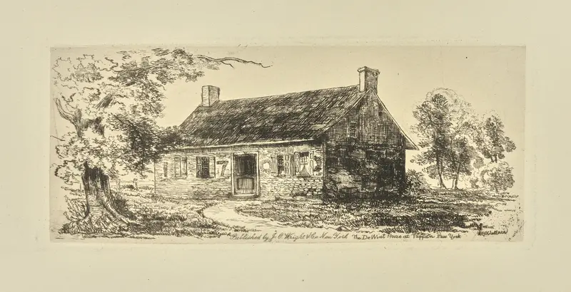 The De Wint House at Tappan, New York, oil on canvas by William Henry Wallace