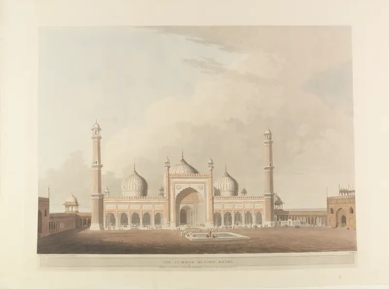 Oriental Scenery Pl. 23 by Thomas Daniell, oil painting depicting a lush landscape with architecture.