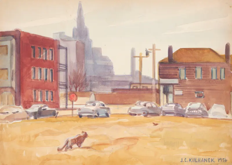 Cleveland Skyline by James C. Kulhanek, modernism, landscape