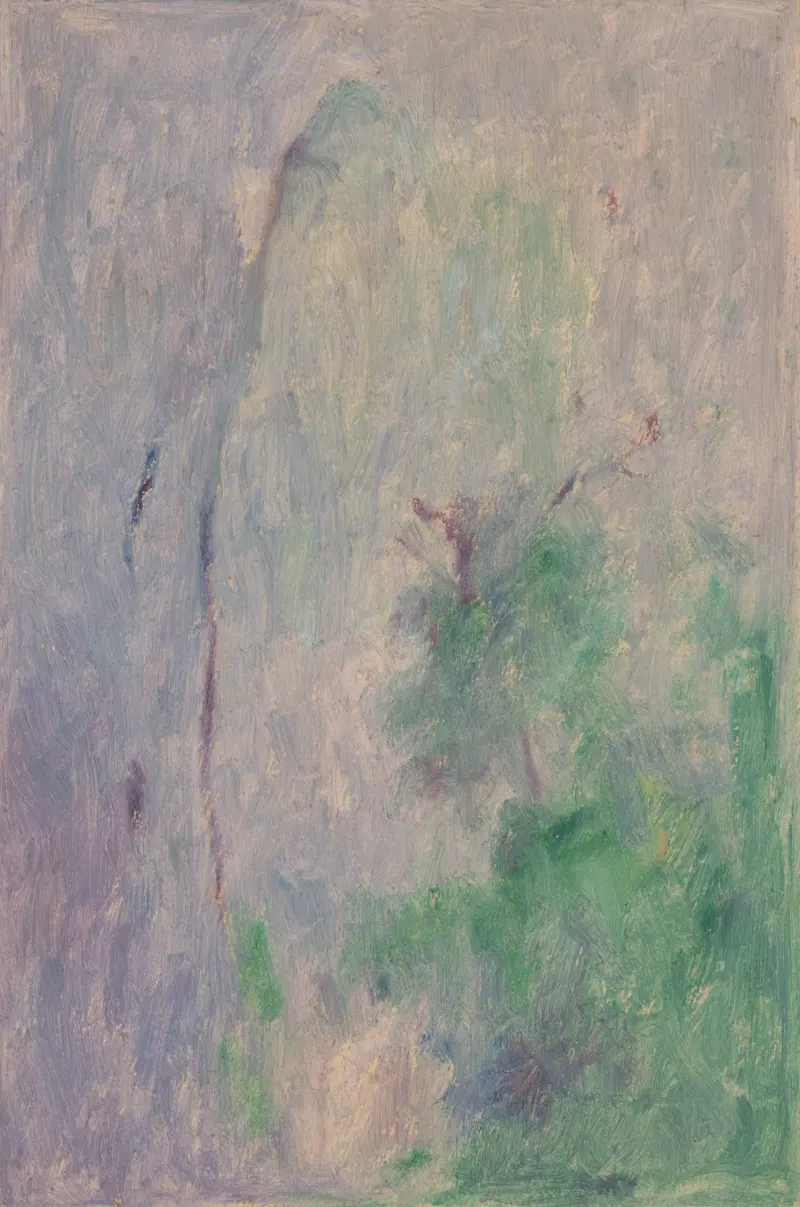 Landscape III by Dezider Czölder, oil on canvas depicting a twilight horizon.