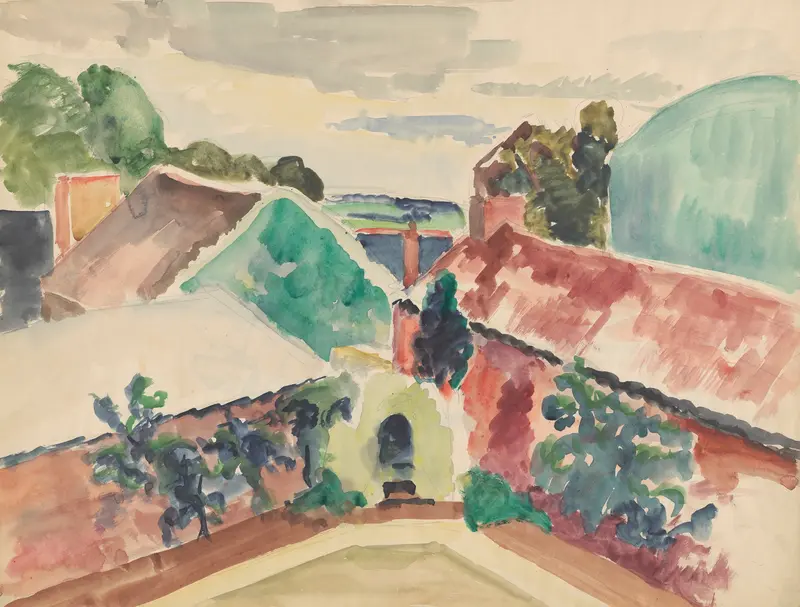 Drawing by Frederick Porter, featuring delicate lines and soft shadows in a sketchbook