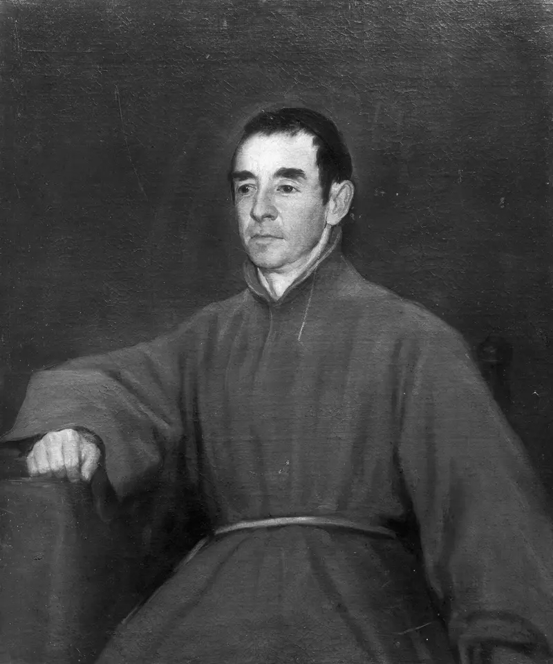 A contemplative monk in a brown habit, painted by Francisco de Goya in 1803.