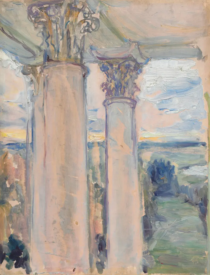 Interior scene with a window and light by Maria Yakunchikova, oil painting