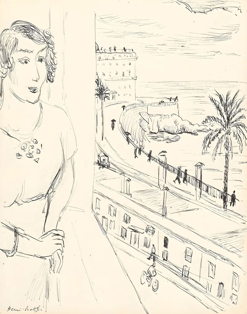 Henri Matisse's 'Femme près de la fenêtre, Nice' captures a woman in a vibrant interior setting.