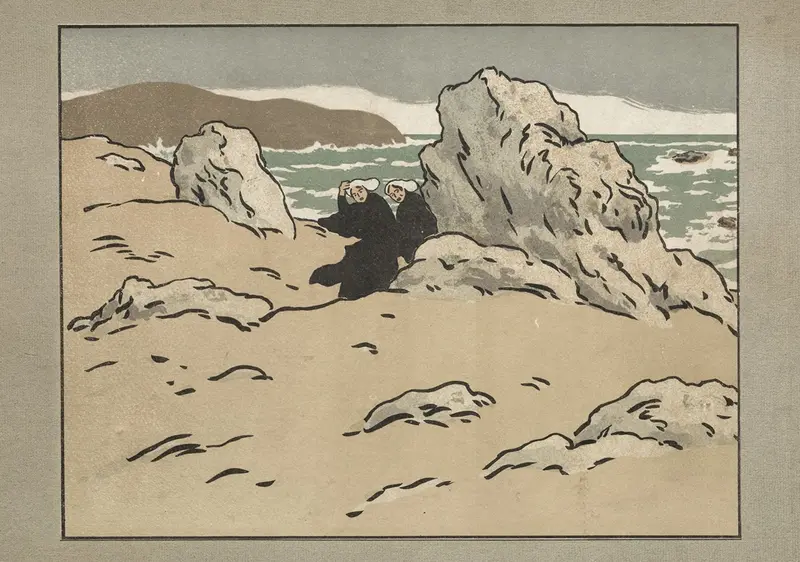 Henri Rivière's 'The Wandering Jew; Back Cover' explores themes of wandering and identity.