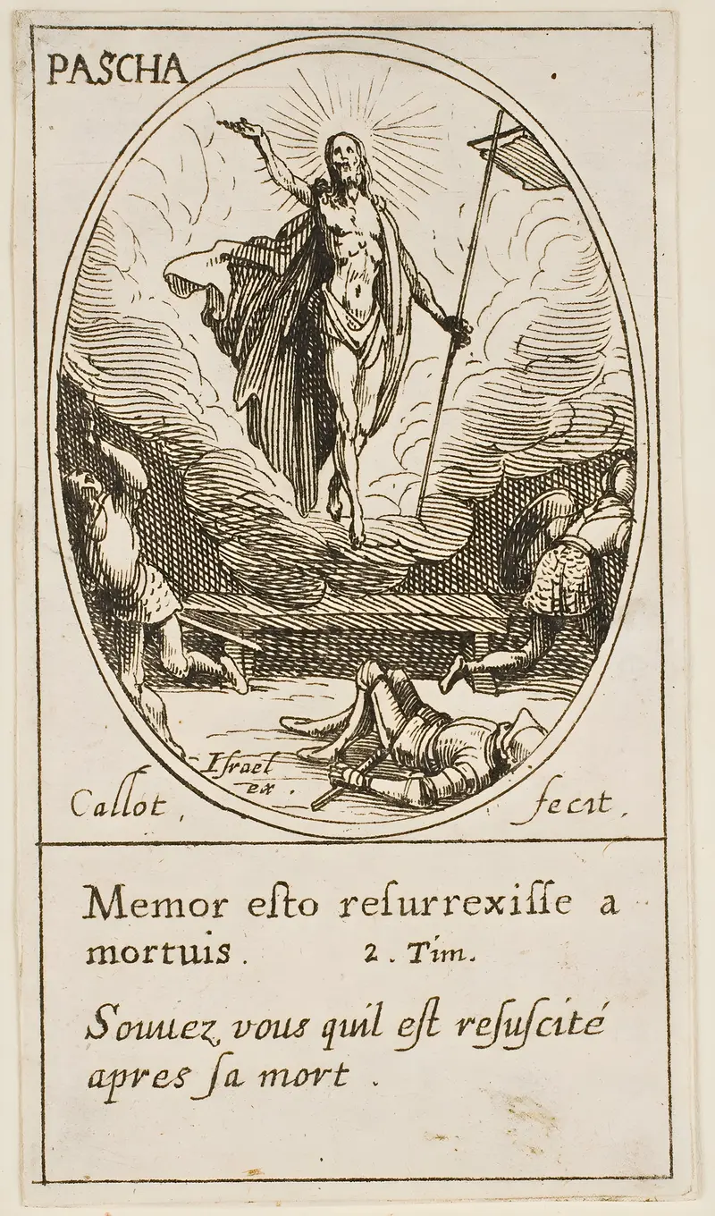 A religious scene depicting Easter celebrations.