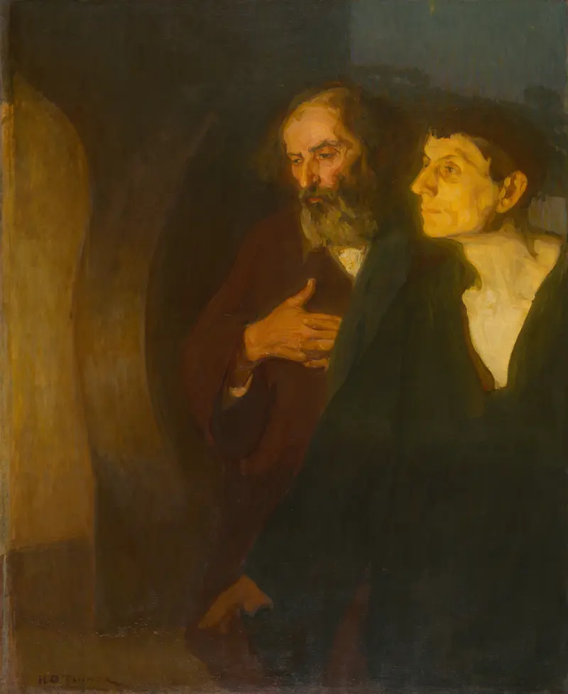 The Two Disciples at the Tomb, oil on canvas by Henry Ossawa Tanner
