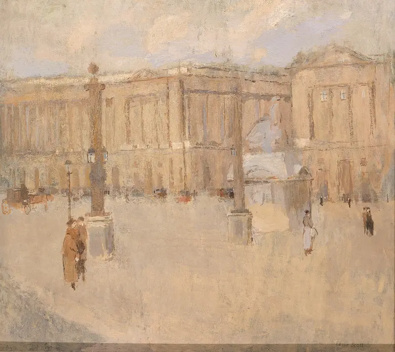 Landscape with soft hues by Frank Edwin Scott, unknown medium