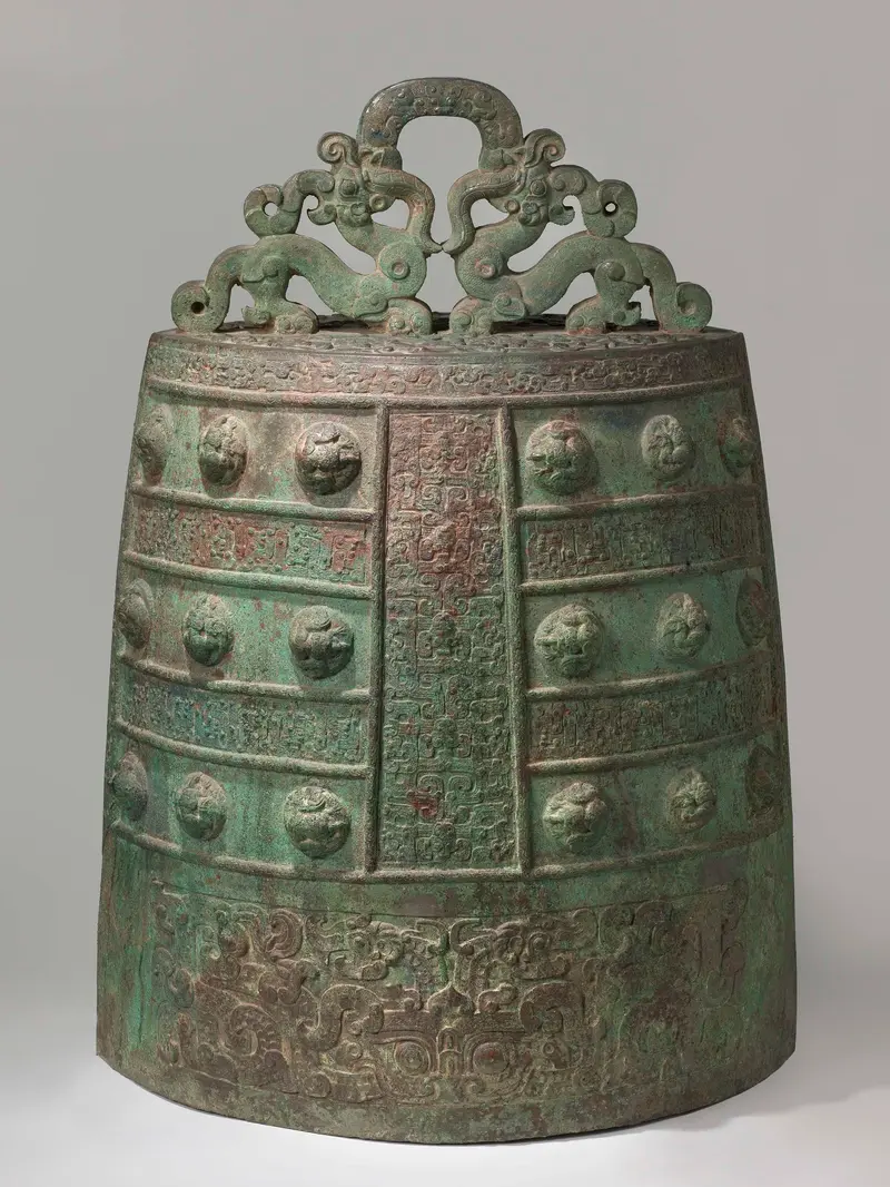 Ritual bell with dragon handles, Chinese Traditional, unknown artist