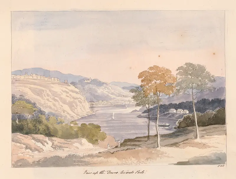 View of the Douro towards Porto, oil on canvas by Charles Hamilton Smith