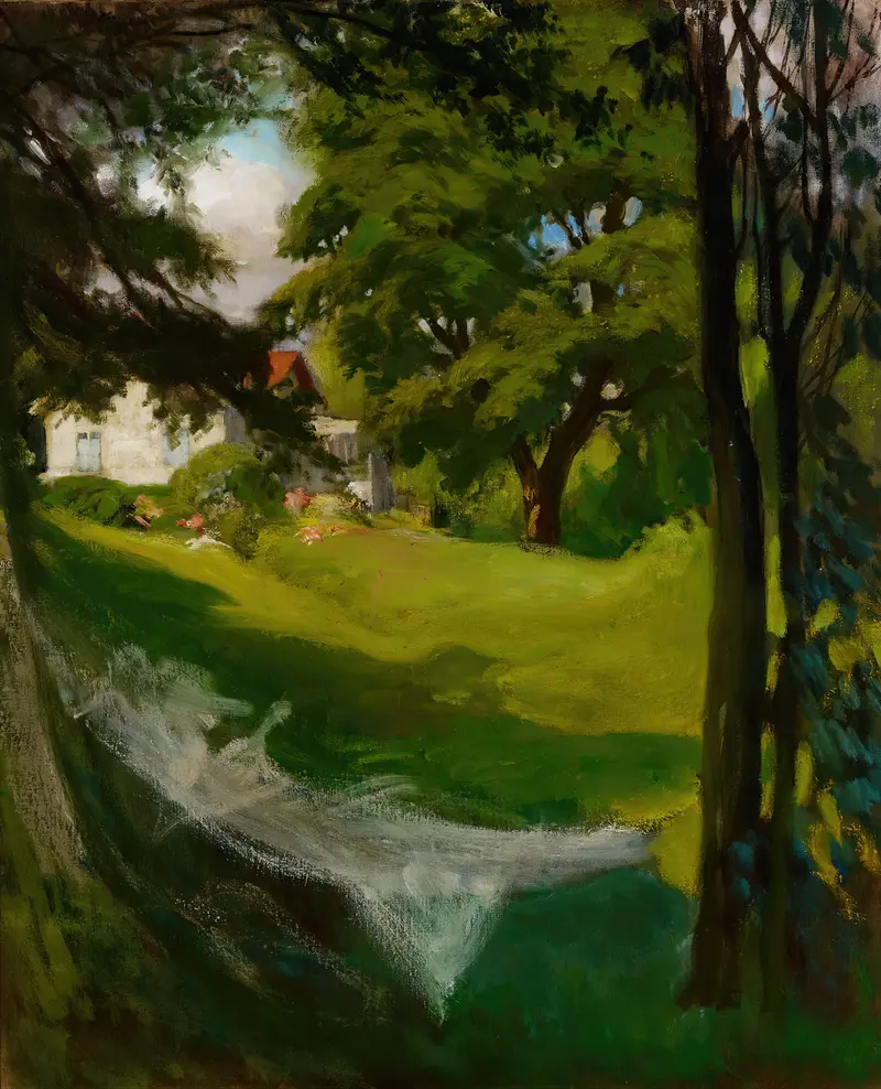 The Artist’s Summer Villa in Haikko, oil on canvas by Albert Edelfelt