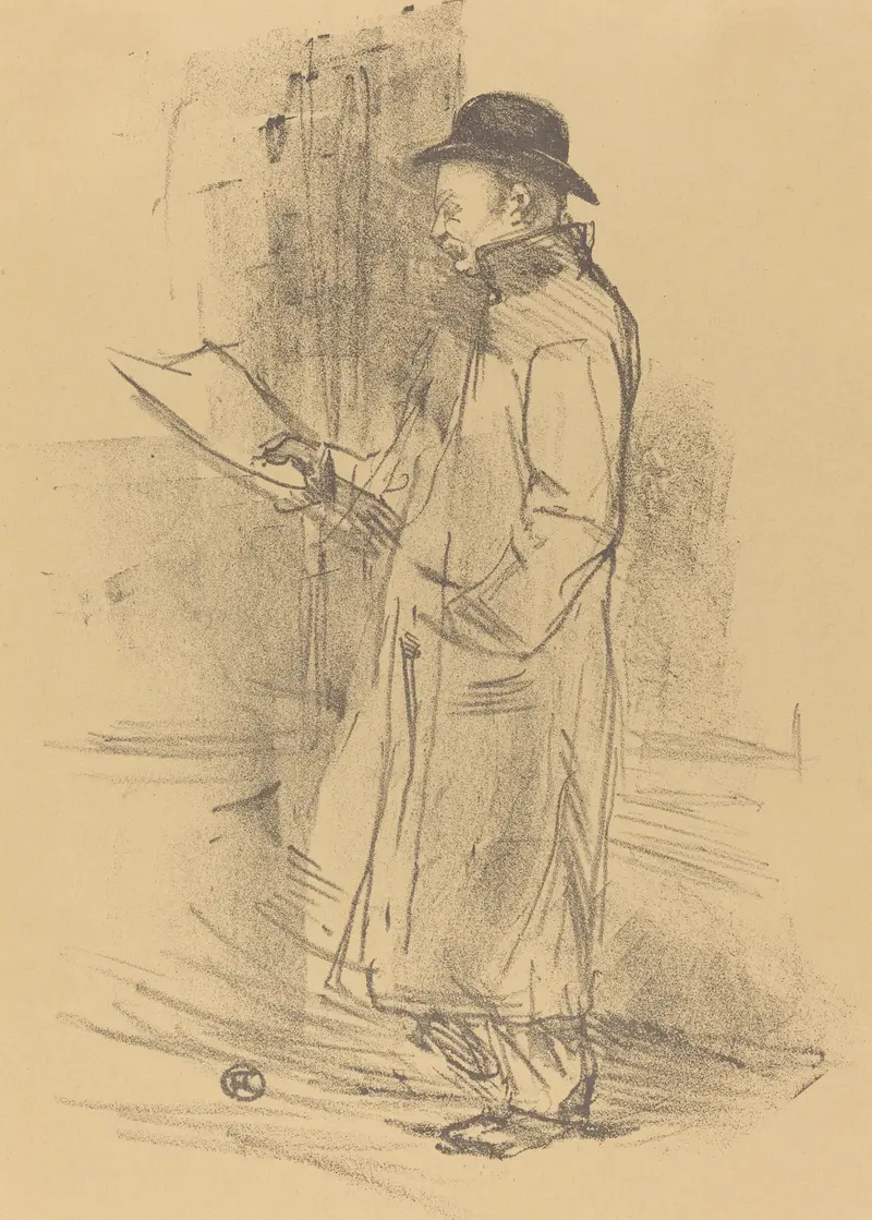 Henri de Toulouse-Lautrec's 'Programme du Bénéfice Gémier' features vibrant colors and lively figures.