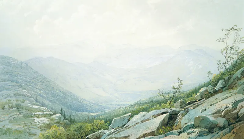 Landscape of Mount Kearsarge by William Trost Richards, oil painting