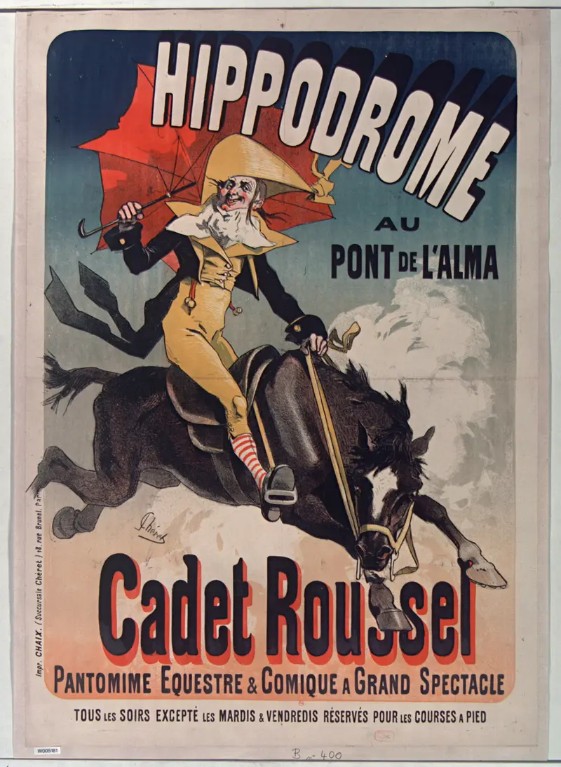 A vibrant portrait of Cadet Roussel by Jules Chéret.
