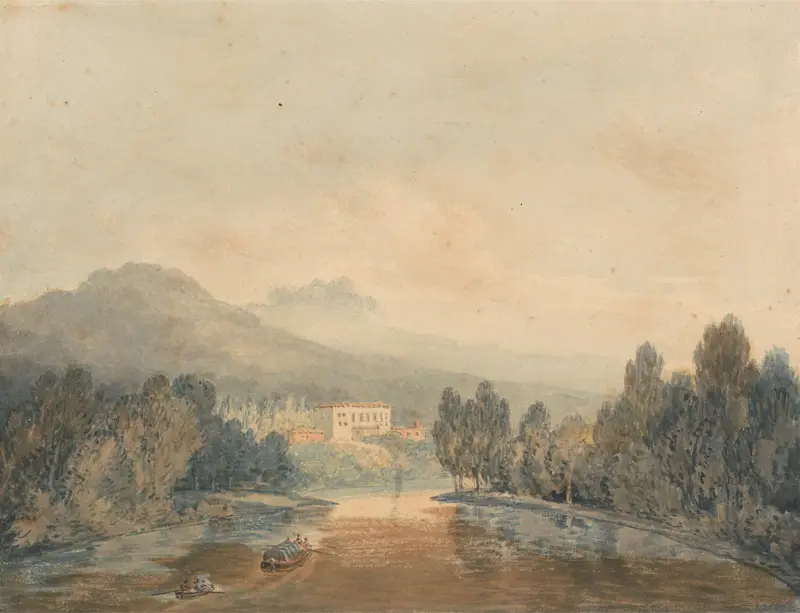 Villa Salviati on the Arno, oil painting by Joseph Mallord William Turner