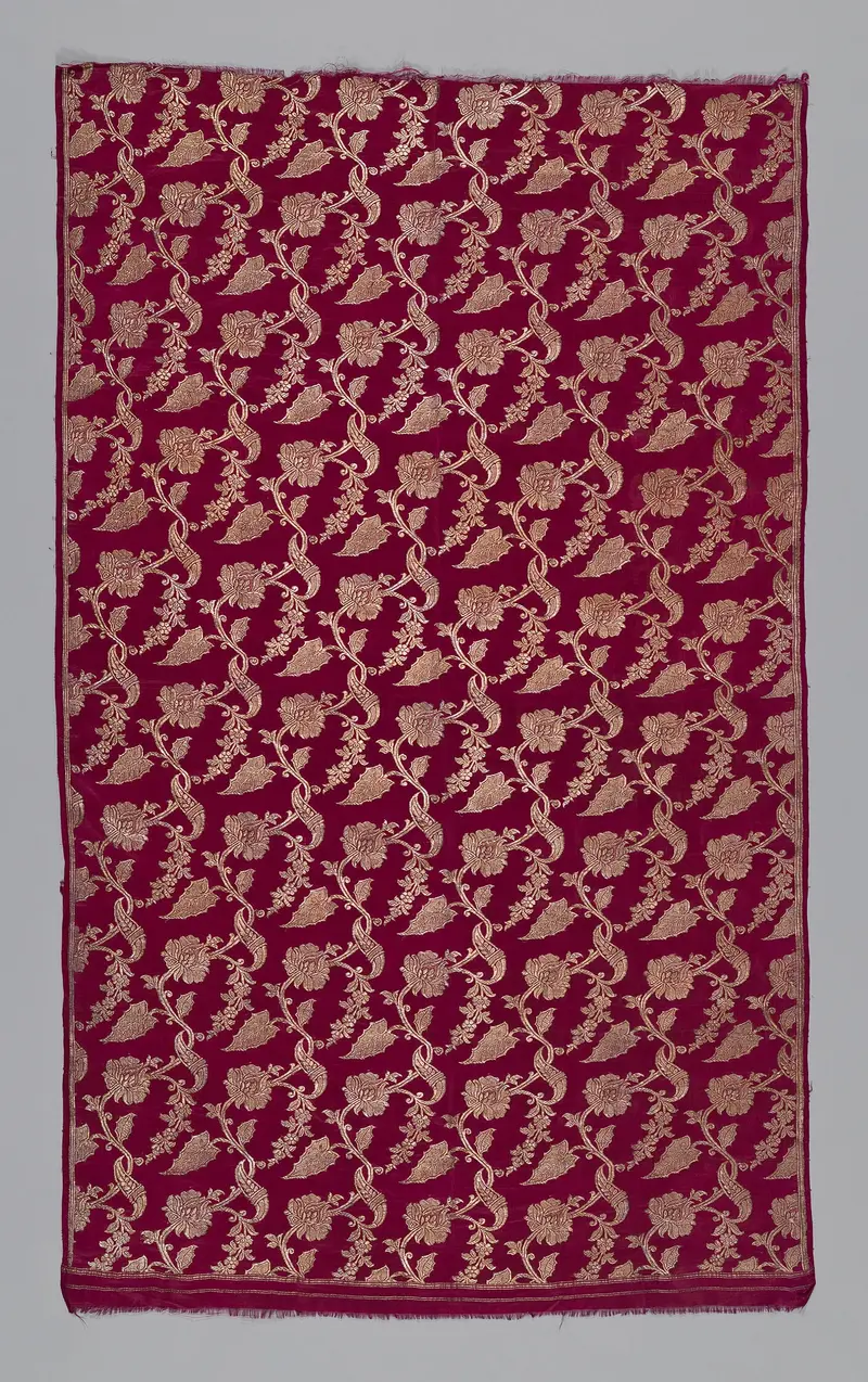 Abstract artwork 'Panel' by India in gold medium