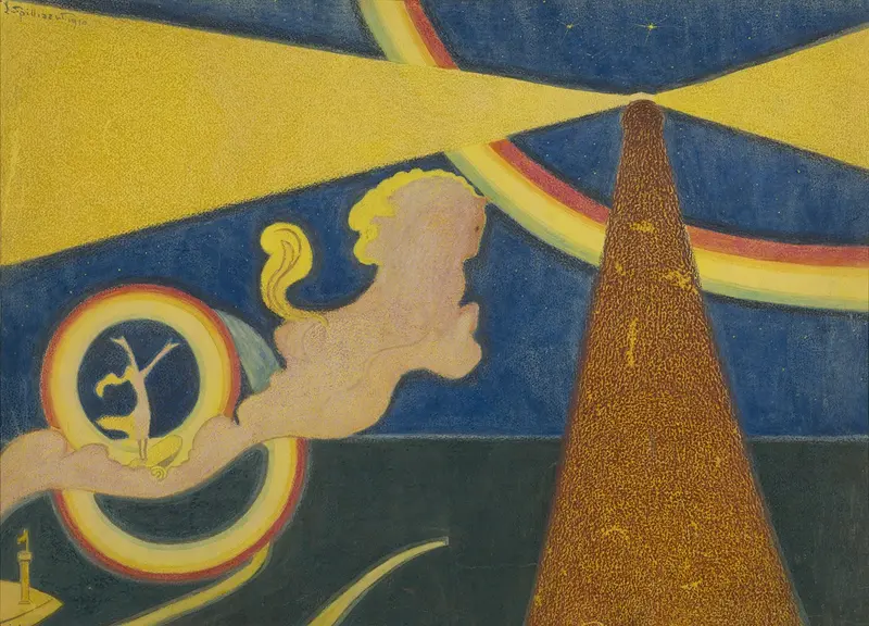 A painting of a lighthouse by Léon Spilliaert.