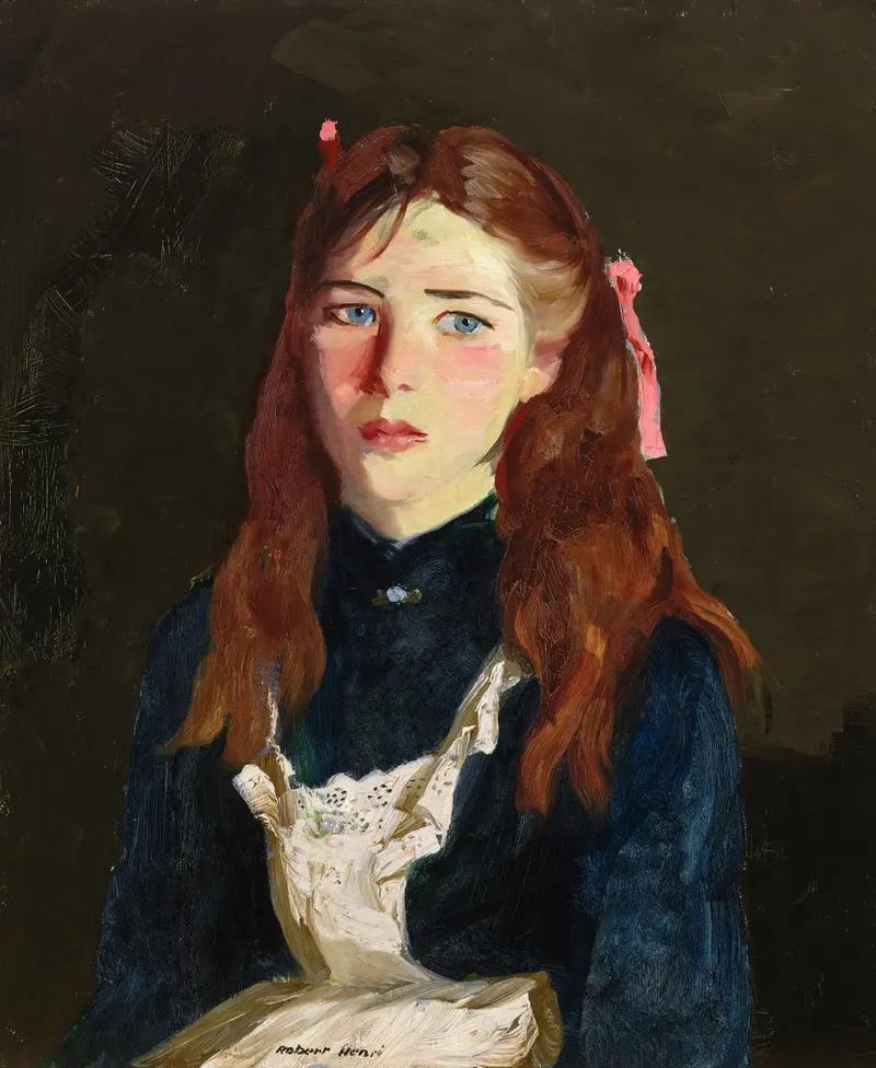 A portrait of an Irish girl by Robert Henri.