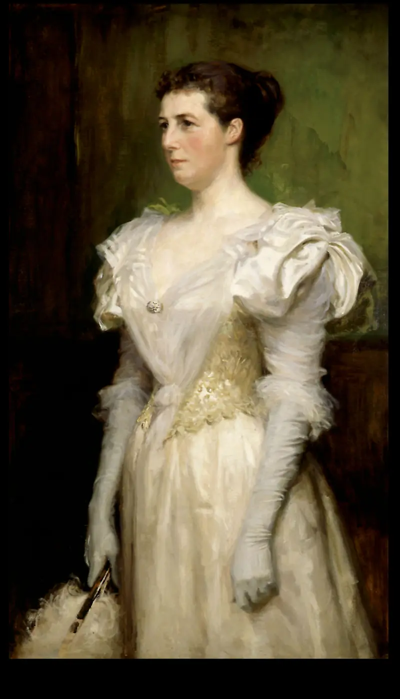 Portrait of Mrs. John Gallatly by Albert Edelfelt.