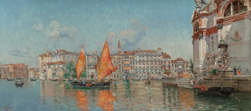 The Grand Canal, oil on canvas by Antonio María de Reyna Manescau