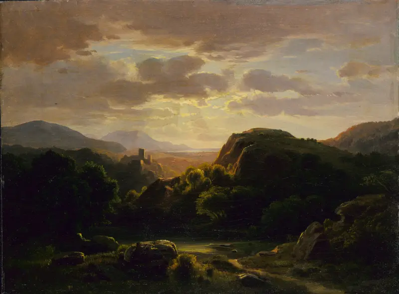 Landscape near Auerbach, oil painting by Robert S. Duncanson