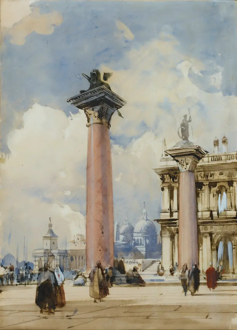The Piazzetta, Venice, oil on canvas by Richard Parkes Bonington