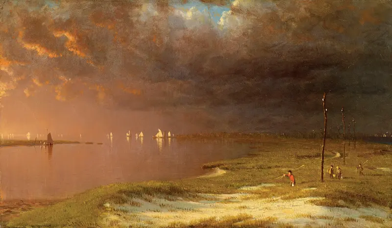 The Mouth of the Shrewsbury River, oil on canvas by Sanford Robinson Gifford