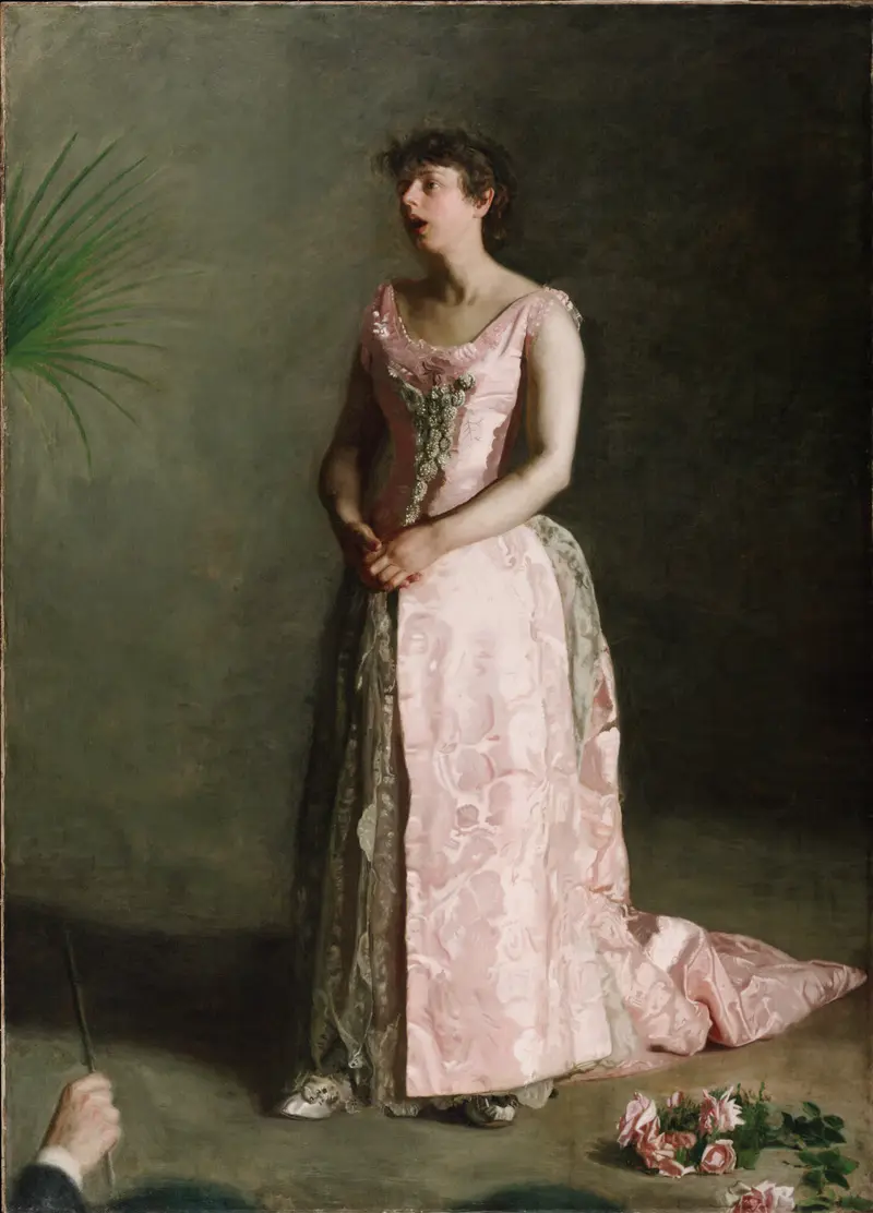 Thomas Eakins' 'The Concert Singer' captures a moment of performance.