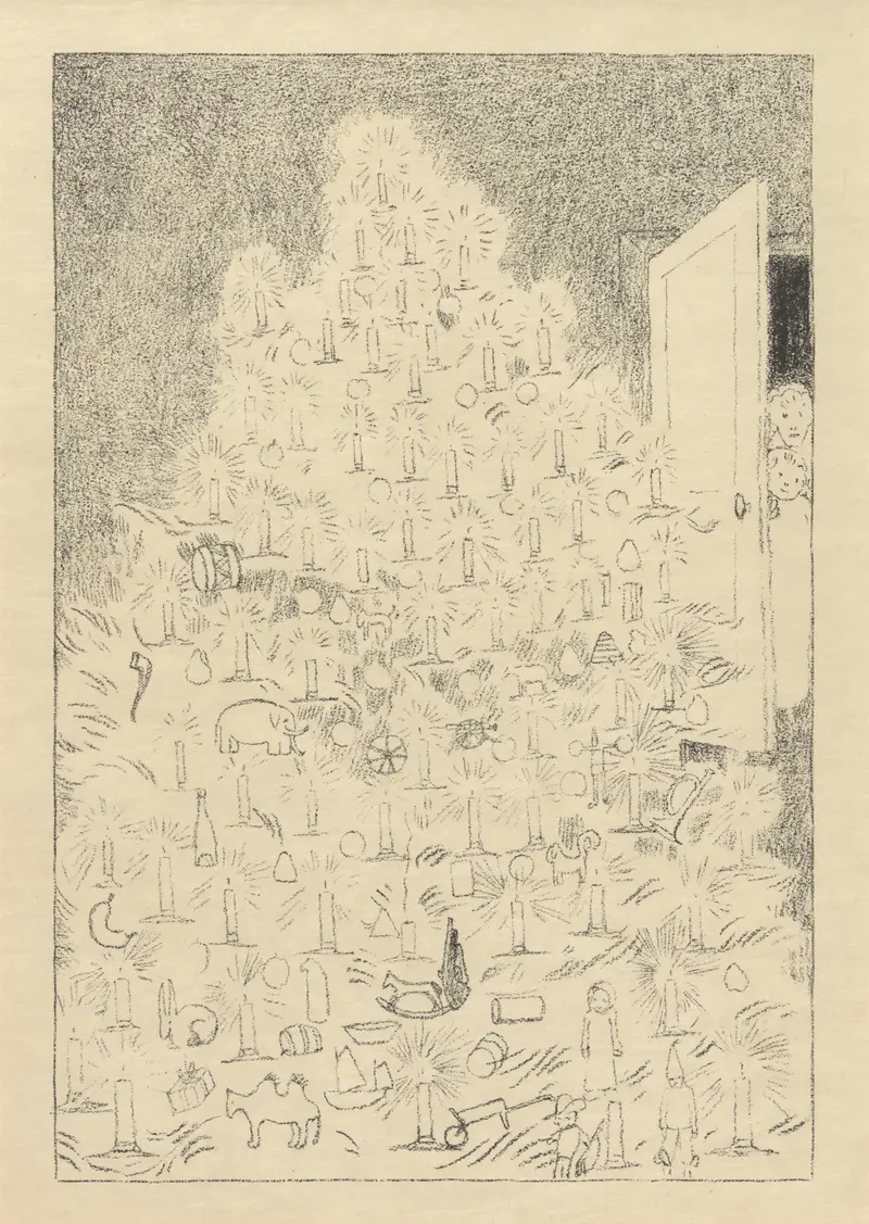 L’arbre de Noël by Léon Spilliaert captures a festive atmosphere.