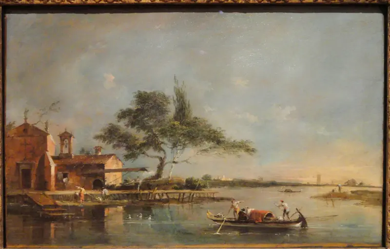 The Isola della Madonnetta on the Lagoon of Venice, oil on canvas by Francesco Guardi