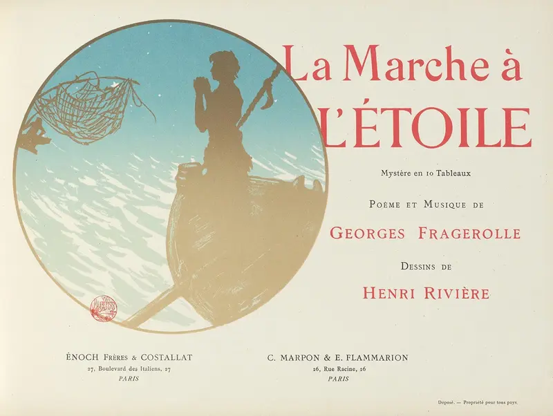 Henri Rivière's 'La Marche à l’étoile' is a captivating illustration exploring themes of aspiration.