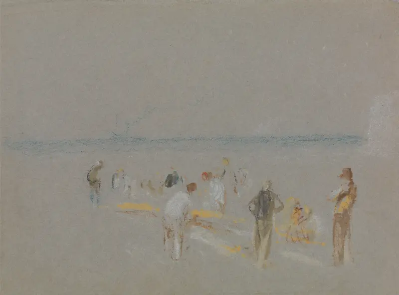 Marine scene with stormy waters by Joseph Mallord William Turner, oil painting